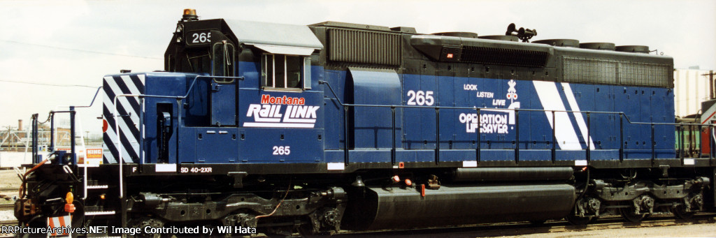 Montana Rail Link SD40-2XR 265